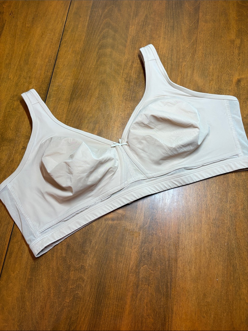 Cacique Smooth Wire-Free Bra in Light Tan, 46D